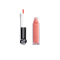 Lip Gloss Blossoming – durchsichtige Tube mit rosafarbenem Gloss, schwarzer Deckel, weißer Hintergrund – Lippenpflege
