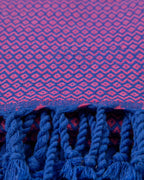 Hamamtuch Samos Blau Fuchsia