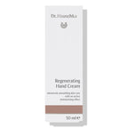 Dr. Hauschka Regeneration Handbalsam – 50 ml, weißes Kartonpaket mit braunem Streifen, weißer Hintergrund – Hautpflege