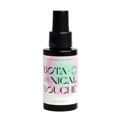 Botanical Bouche Mundpflege-Spray – schwarze Flasche mit Sprühkopf, pastellfarbenes Etikett, weißer Hintergrund – Mundpflege