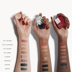 Kjaer Weis Cream Eye Shadow Refill Illuminated – rote quadratische Verpackung, 3.5g, weißer Hintergrund – Augenmake-up