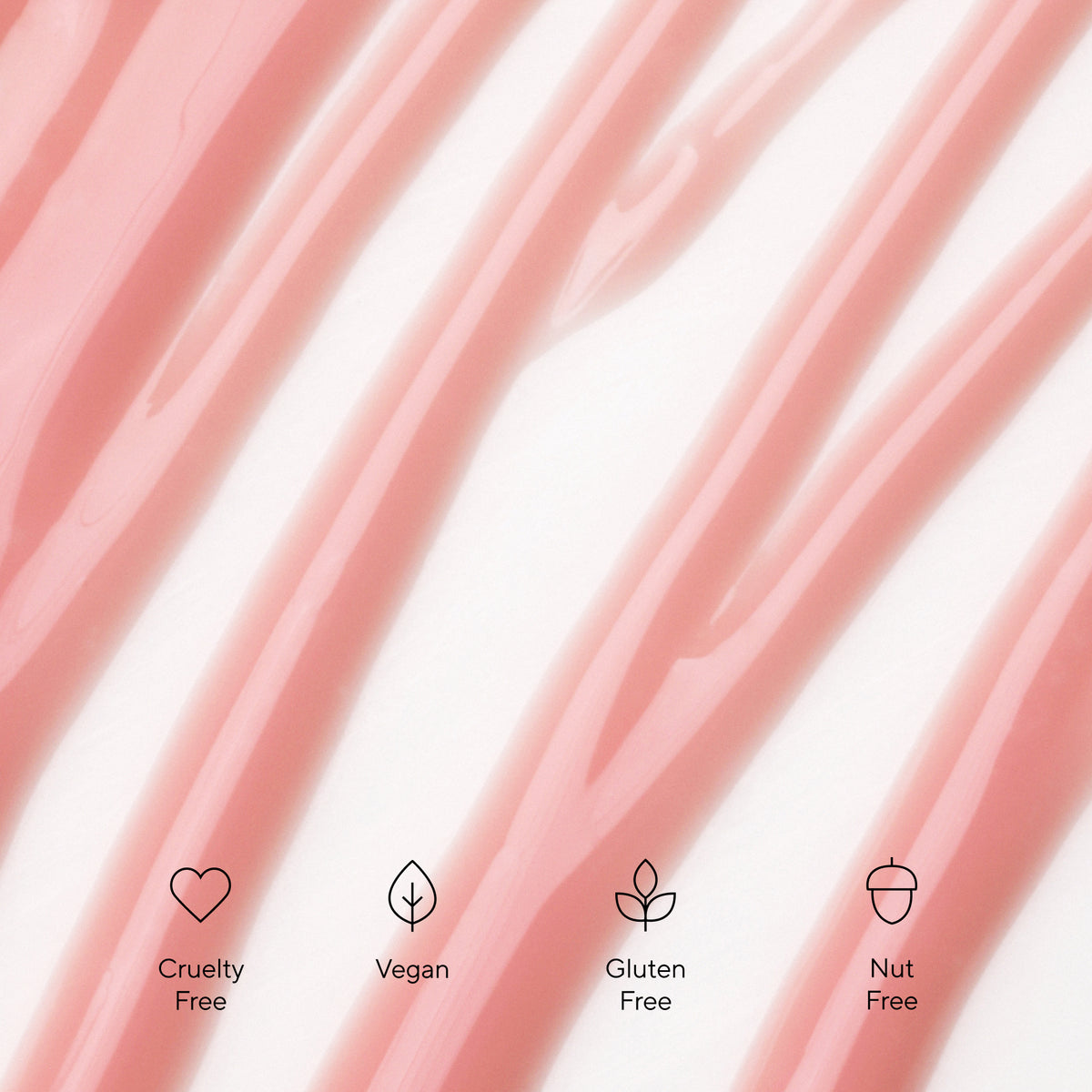PDRN Algae Shot 7-in-1 Serum, texture swatch in pink.