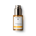 Dr. Hauschka Facial Toner – brown glass bottle with spray nozzle, white label and orange stripe, white background – skin care