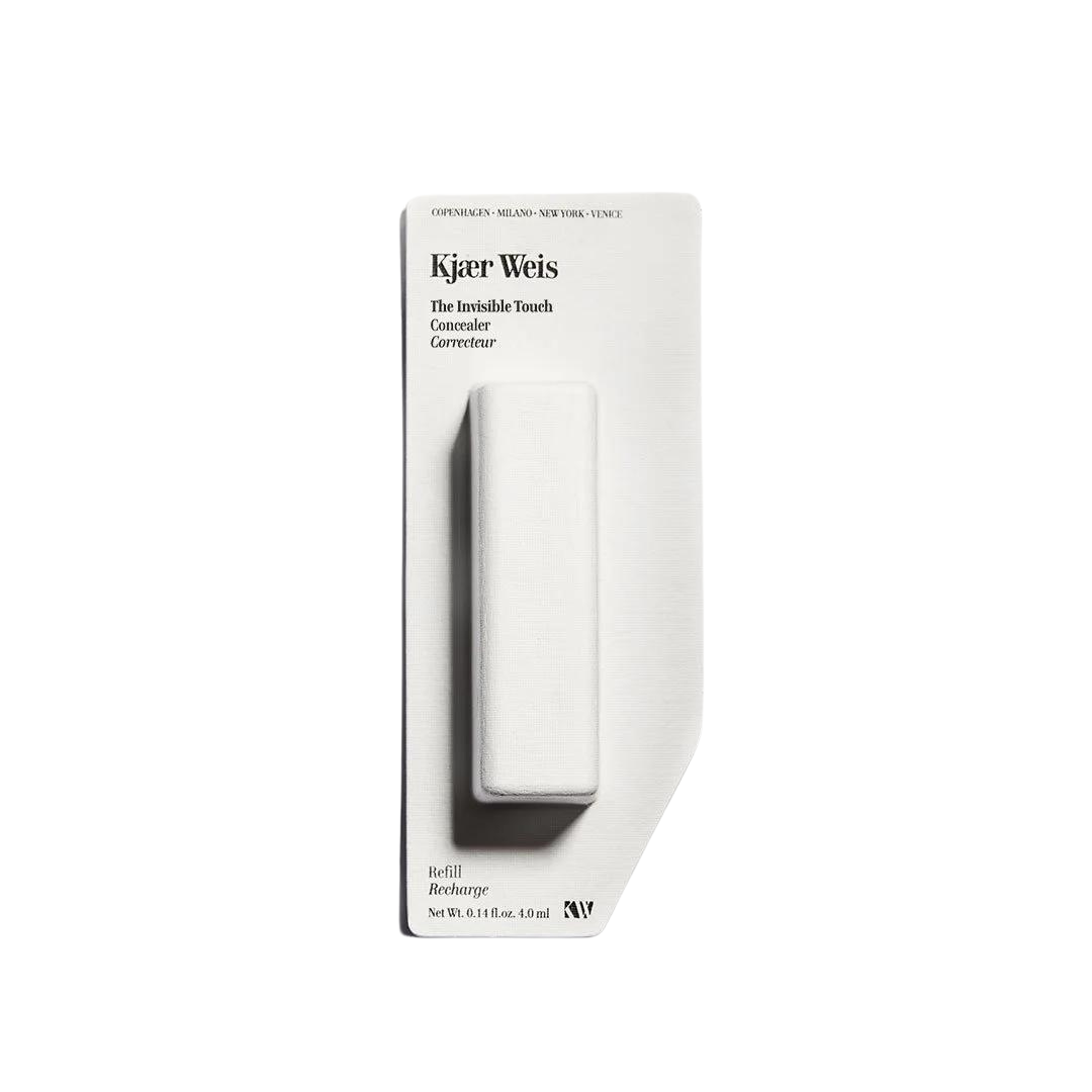 Kjaer Weis The Invisible Touch Concealer Refill – weißes Rechteck 4,0 ml, weißer Hintergrund – Make-up