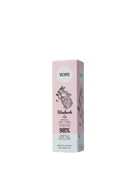 Natural Hand Cream Rhubarb and Rose