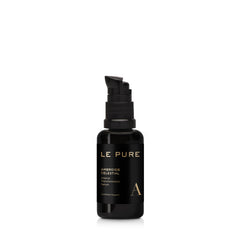 Le Pure Ambroisie Celestial – schwarze Glasflasche 30ml mit Pumpverschluss, weißer Hintergrund – Serum