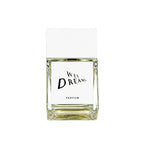 Wet Dreams Parfum – clear glass bottle with white cap, white background – perfume