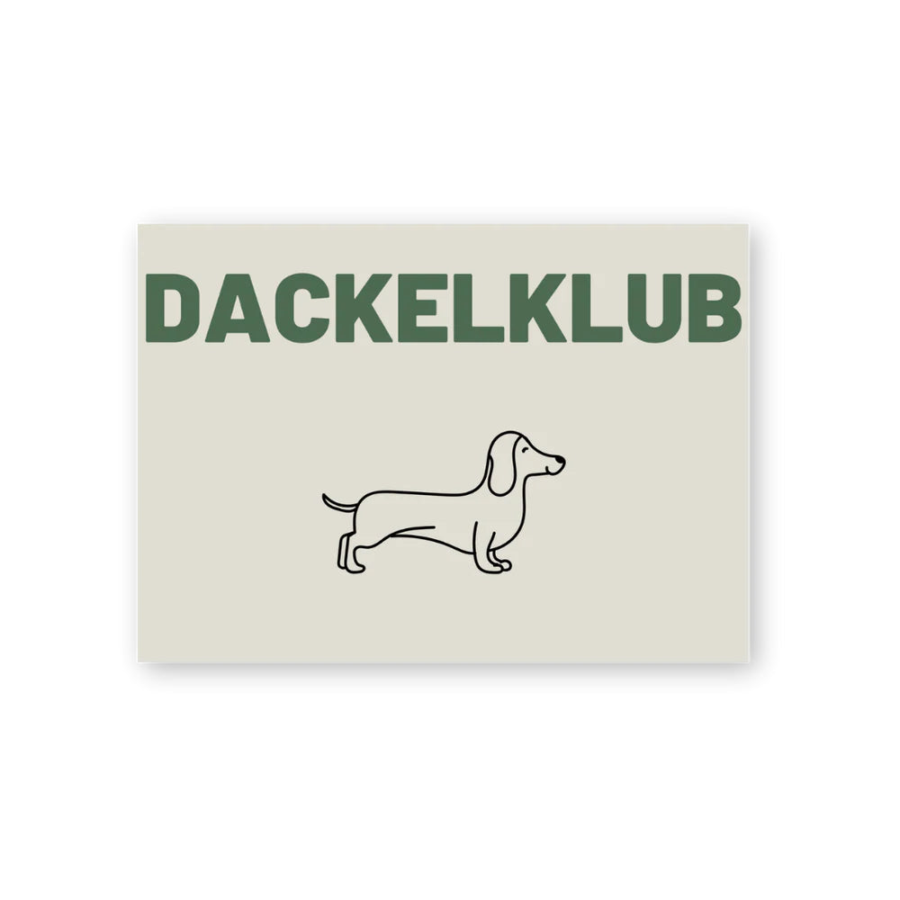 Postkarte Dackelklub