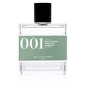 Bon Parfumeur 001 Orange Blossom Glasflasche mit schwarzem Verschluss auf weißem Grund, Parfüm
