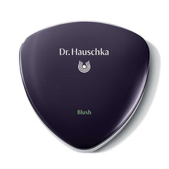 Dr. Hauschka Blush – dunkelviolette Dose mit silbernem Rand, weißem Hintergrund – Gesichtsrouge
