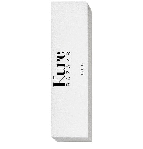 Kure Bazaar Nail Buffer White Bloc – weißer Nagelpuffer, minimalistisches Design auf weißem Hintergrund – Nagelpflege