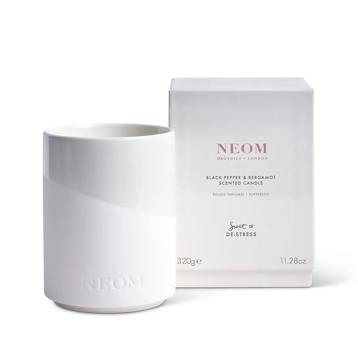 Black Pepper & Bergamot Scented Candle De-stress