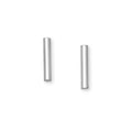 Pillar Understated Stud Earrings Silver