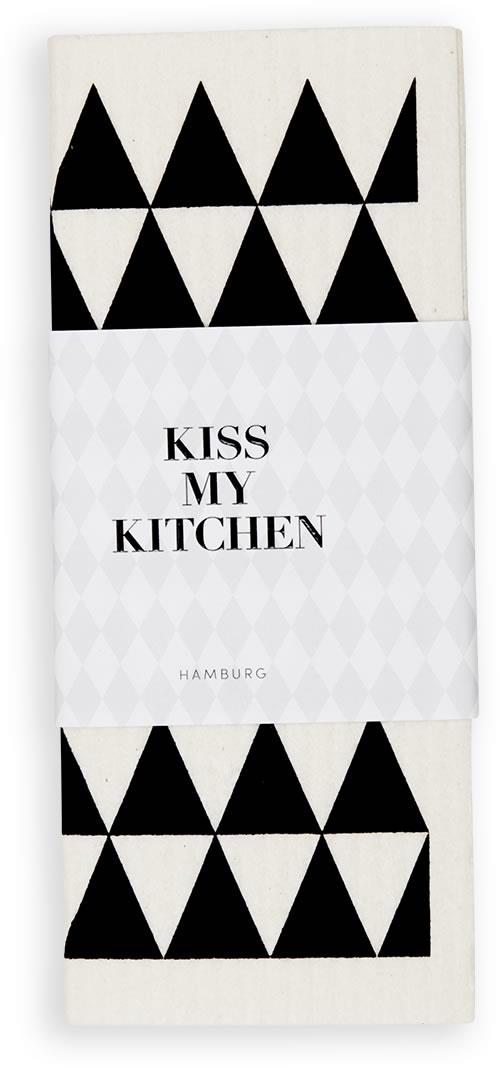 Household Cloth Triangle White/black