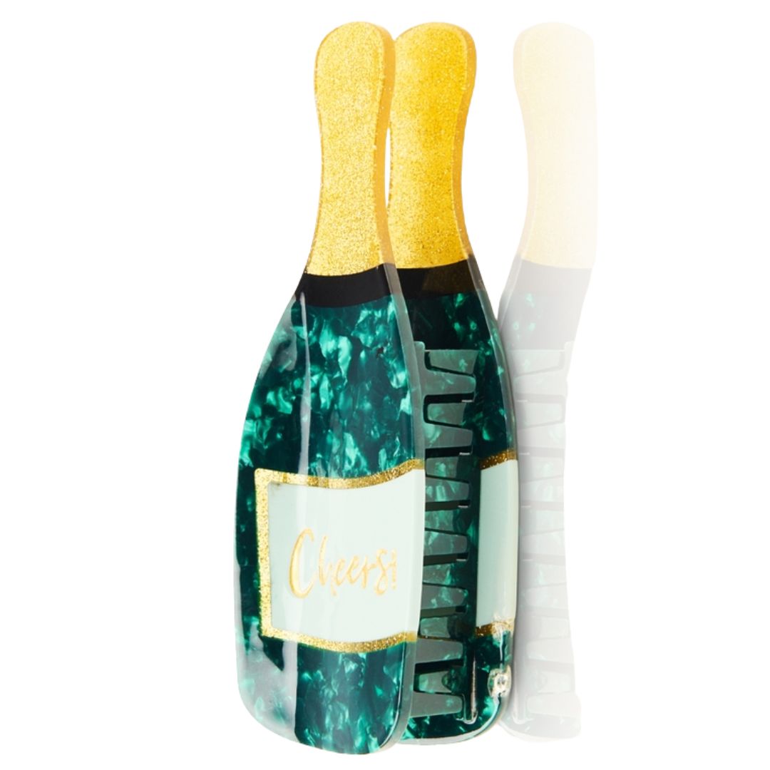 Haarklammer Champagner