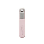 Kobako Nails Nail Clippers – pink case, curved blade, white background – nail care