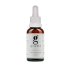 Grums Renew Niacinamide Booster – amber glass bottle with dropper cap, white label on white background – skin care