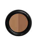 Custom Contour Duo Cinnabar Mocha – schwarzer Tiegel mit zweifarbigem Bronzer, weißer Hintergrund – Gesichtskonturierung