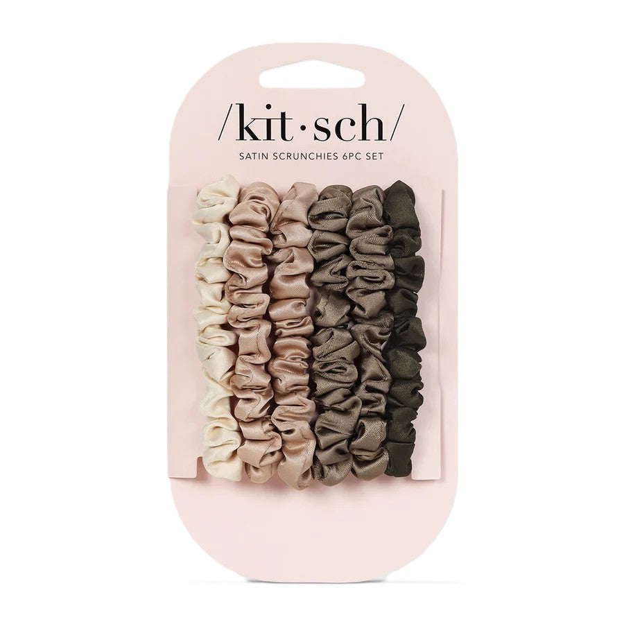 Petite Satin Scrunchies Eucalyptus