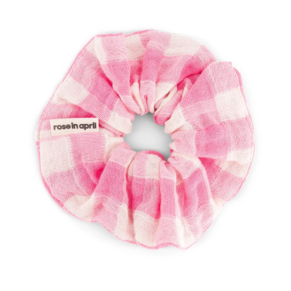 Scrunchie Vichy Ecru