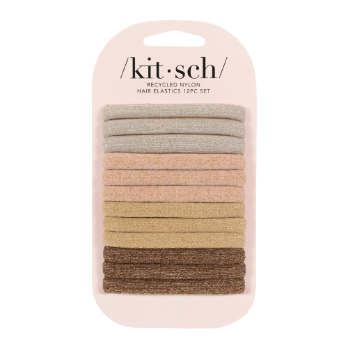 Glitter Hair Elastics Neutral
