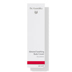 Dr. Hauschka Mandel Körperbalsam – weißes Karton 145ml, roter Streifen, weißer Hintergrund – Körperpflege