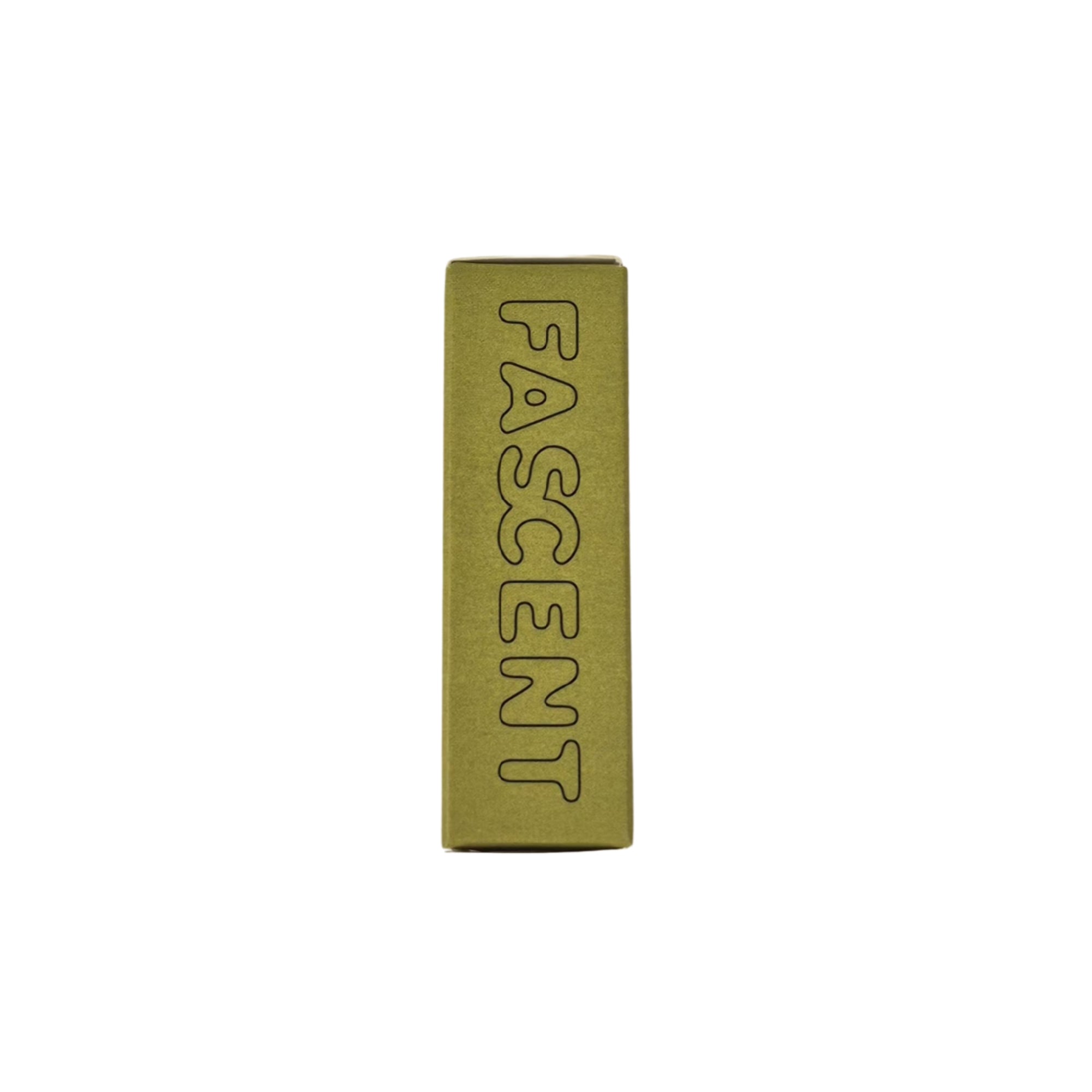 FASCENT I Fig You Eau de Parfum – olivgrüne Kartonverpackung 2ml, weißer Hintergrund – Parfüm