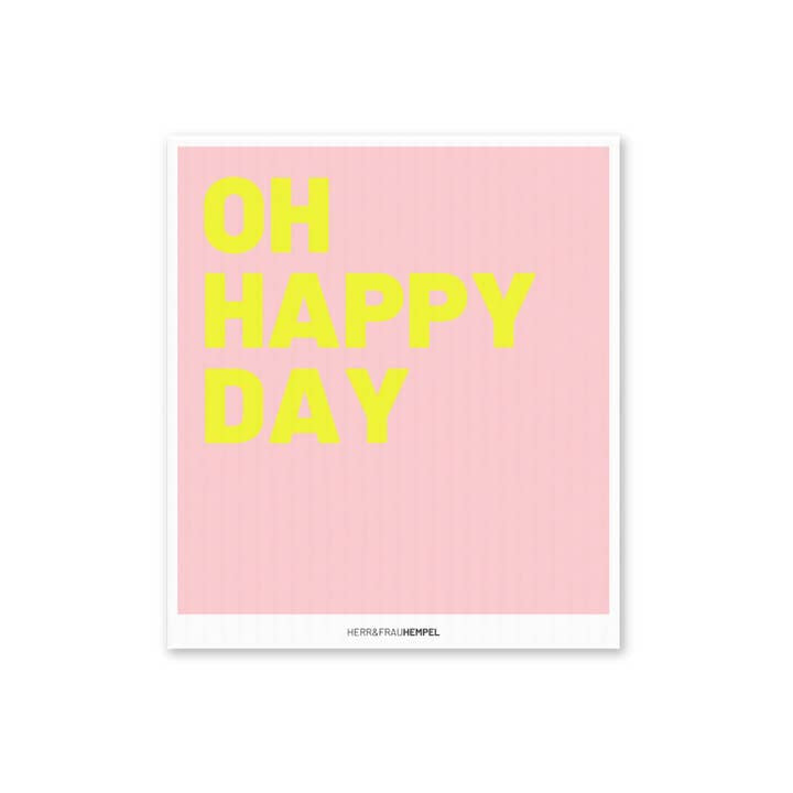 Schwammtuch Oh Happy Day