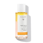 Dr. Hauschka Augen Make-up Entferner – durchsichtige Flasche mit weißem Deckel, orangefarbenem Etikett, weißem Hintergrund – Augenpflege