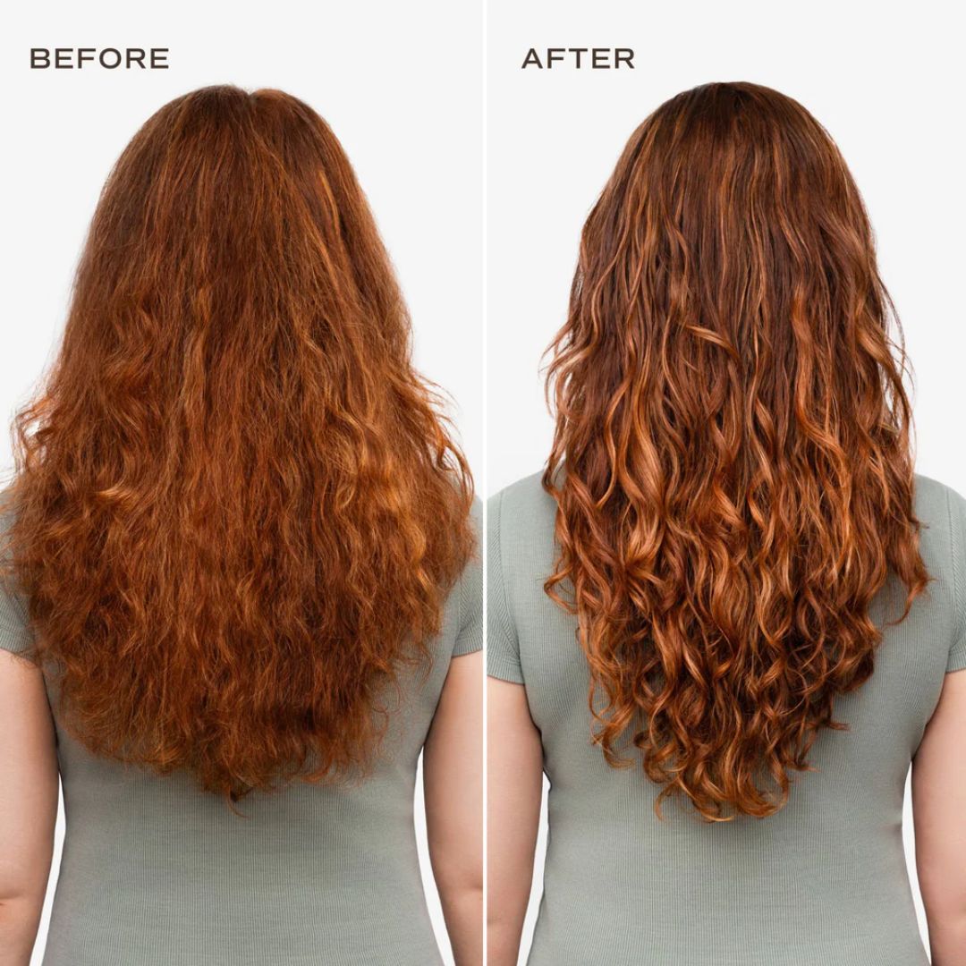 Vorher-Nachher-Vergleich lockiges Haar – natürliche Wellen mit Air Dry Styling Cream – Haarpflege