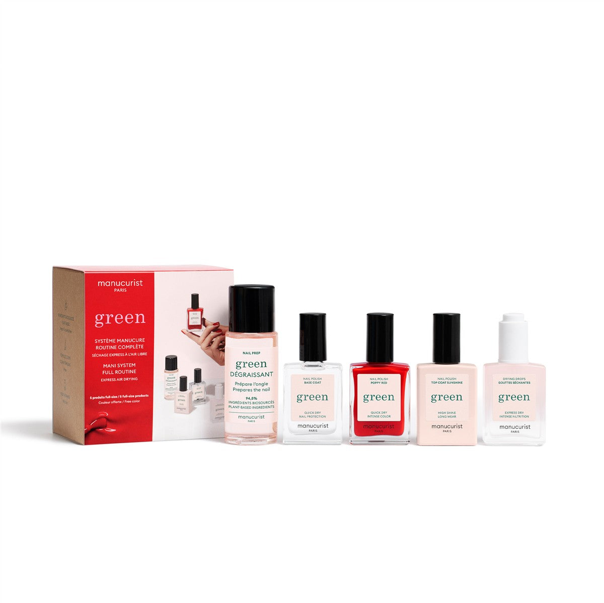 Green Einsteiger-set Mani System Full Routine Poppy Red