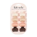 Mini Puffy Claw Clips Set Rosewood
