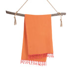Hamamtuch Samos Orange Fuchsia