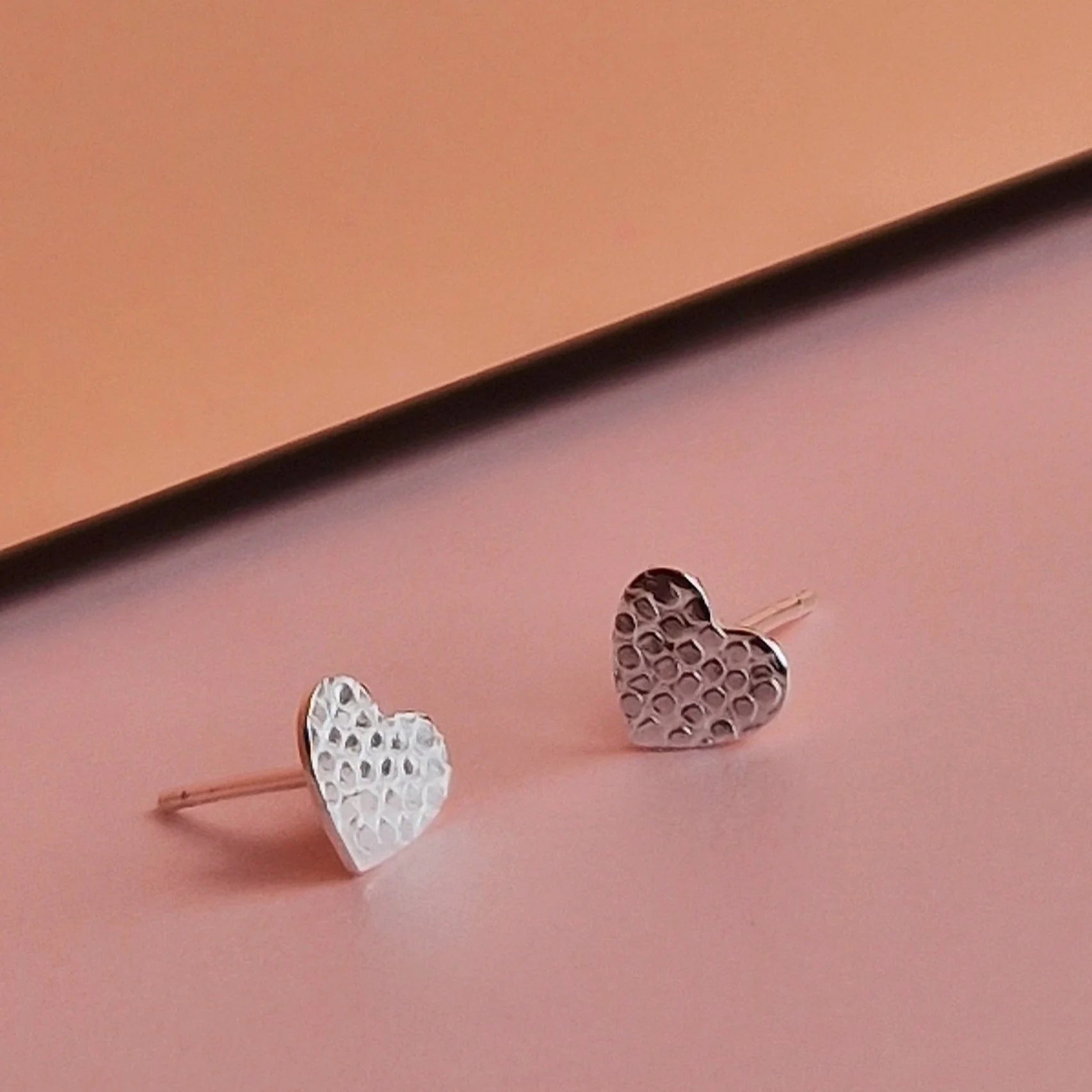Thailand Silver Heart Stud Earrings