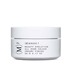(M)ANASI 7 All Over Colour – weißer Tiegel 5g, weißer Deckel, weißer Hintergrund – Make-up