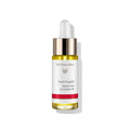 Dr. Hauschka Neem Nagelöl – Glasfläschchen mit Tropfer, weiß-rotes Etikett, goldener Ring, weißer Hintergrund – Nagelpflege