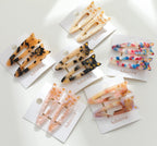 Adorro Cat Hair Clips in Saltwater Pink, on white card, stylish hair accessories – hair styling