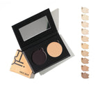 Out of Space Balm #10 Nova Refill – schwarze Palette mit Spiegel, beige Farbton, weißer Hintergrund – Make-up