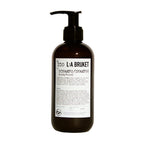 L:A BRUKET No. 230 Shampoo Birch – brown bottle with pump, 240 ml, white label and background – hair care