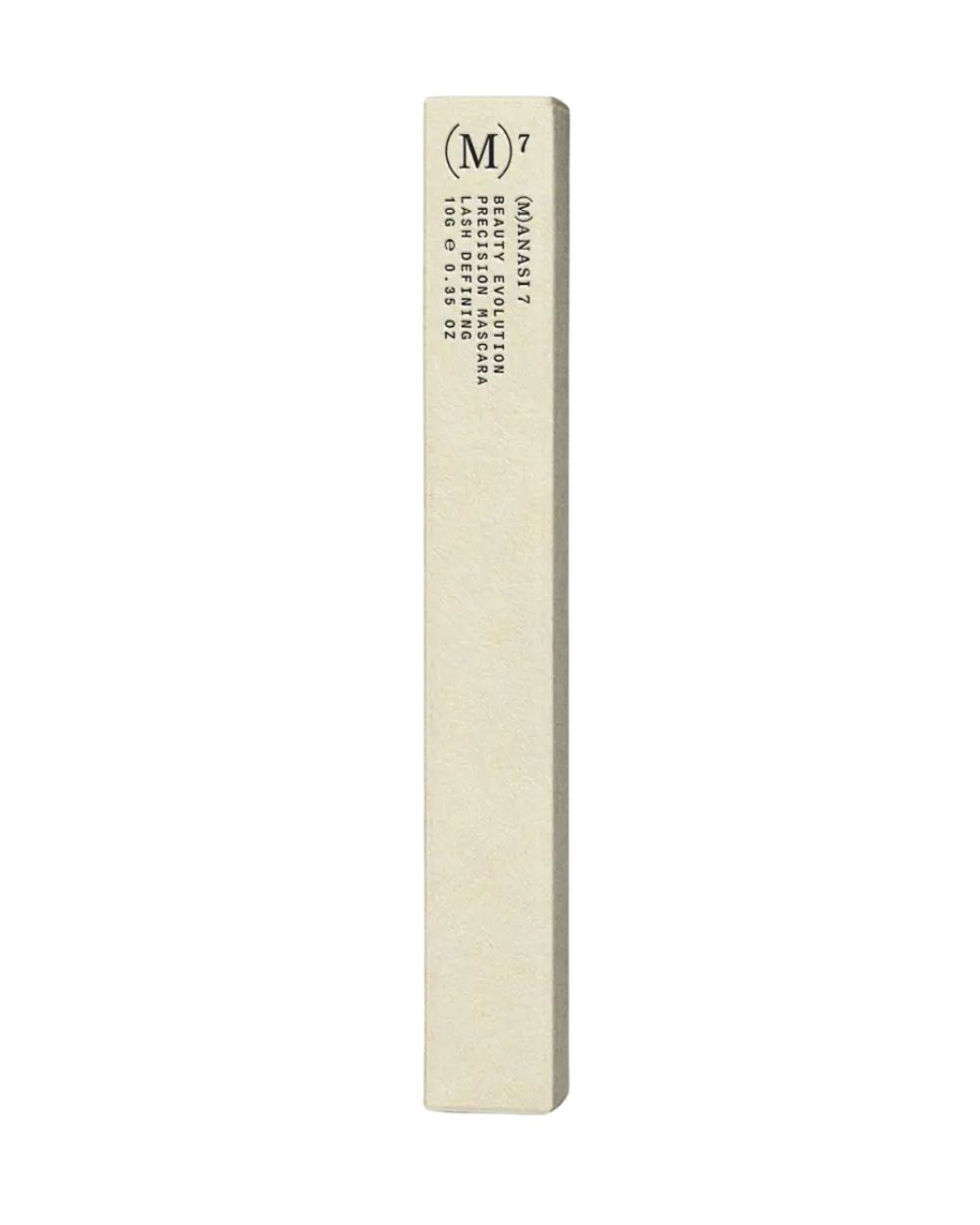 Beauty Evolution Precision Mascara Obsidian – cremefarbene Tube 10g, schwarze Schrift, weißer Hintergrund – Wimpernmakeup