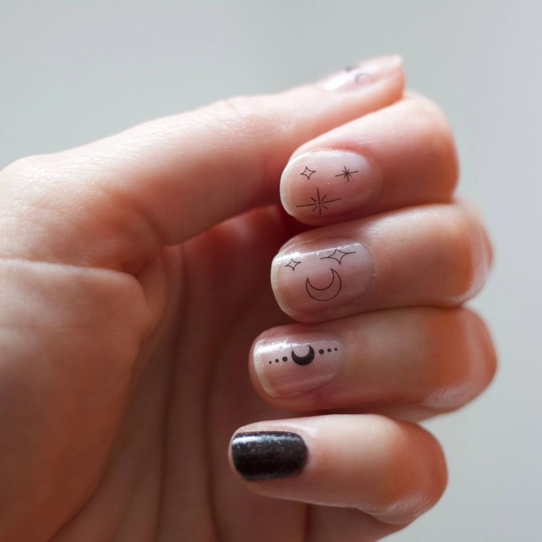 Nail Tattoo Sternenhimmel