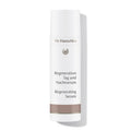 Dr. Hauschka Regeneration Tag und Nachtserum – weißes Fläschchen mit braunem Band, weißer Hintergrund – Hautpflege