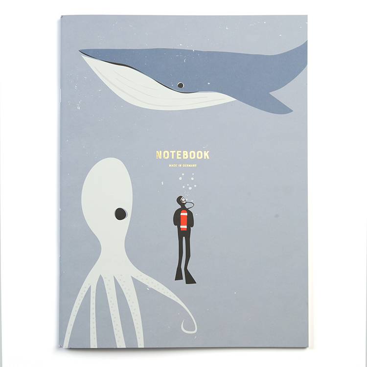 Dive, Whale and Octopus Notebook