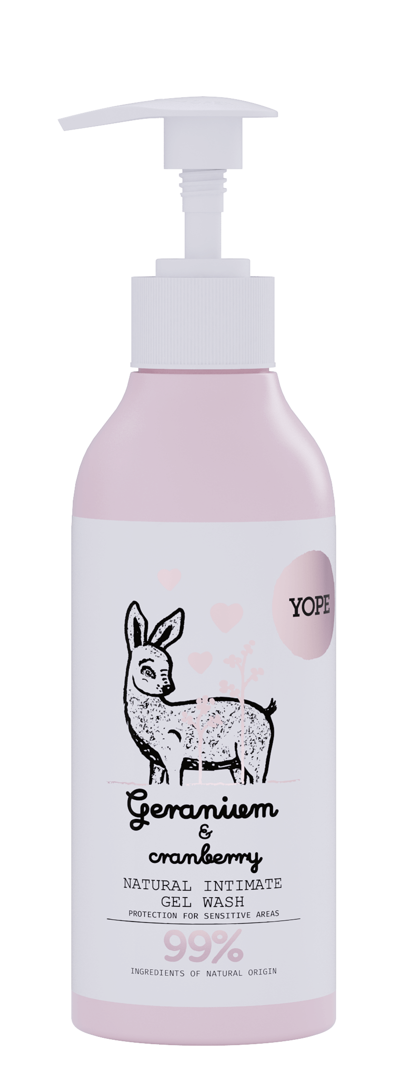 Natural Intimate Gel Wash Geranium & Cranberry