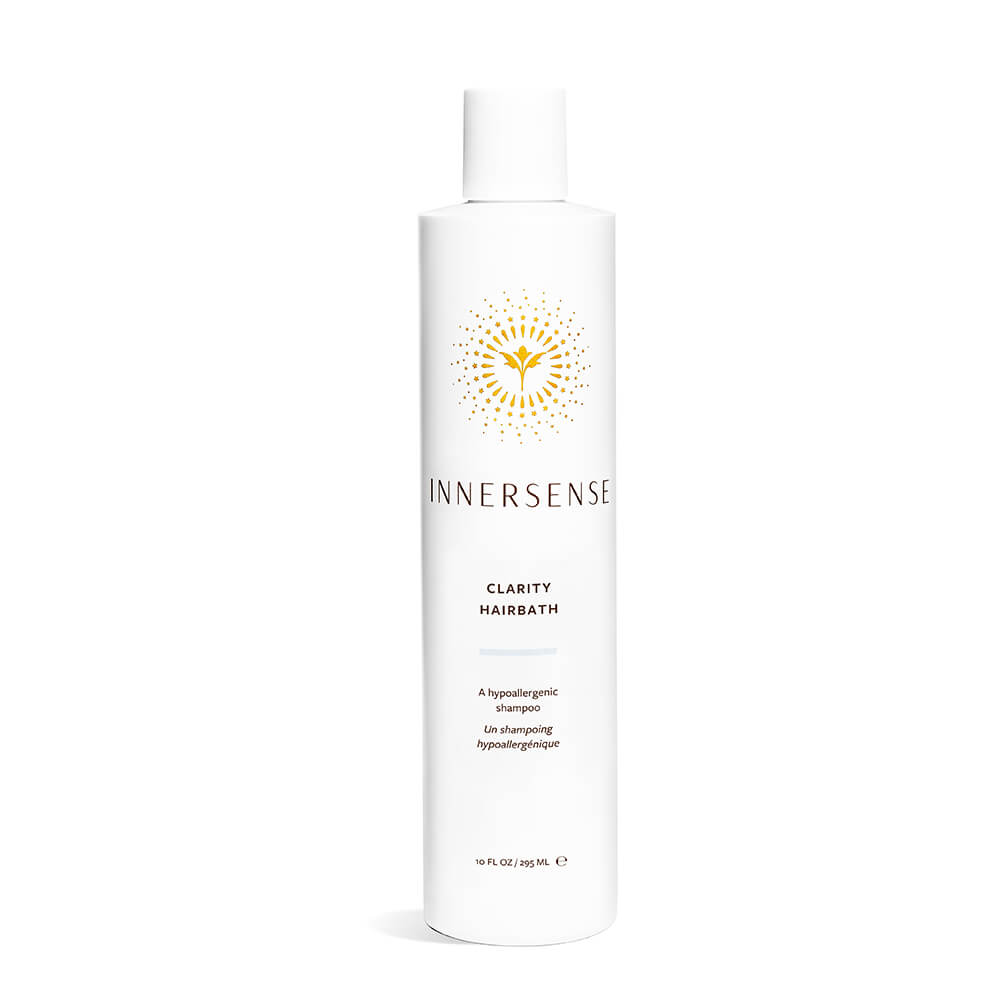 Innersense Clarity Hairbath – weißes Flasche 295ml, weißer Deckel, weißer Hintergrund – Haarpflege