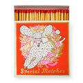 Special Matches – red matchbox with white poodle, gold lettering and pink accents – decoration