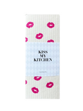 Household Cloth Kiss White/pink