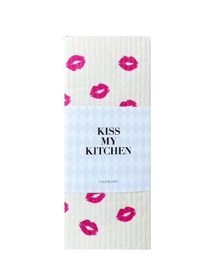 Household Cloth Kiss White/pink