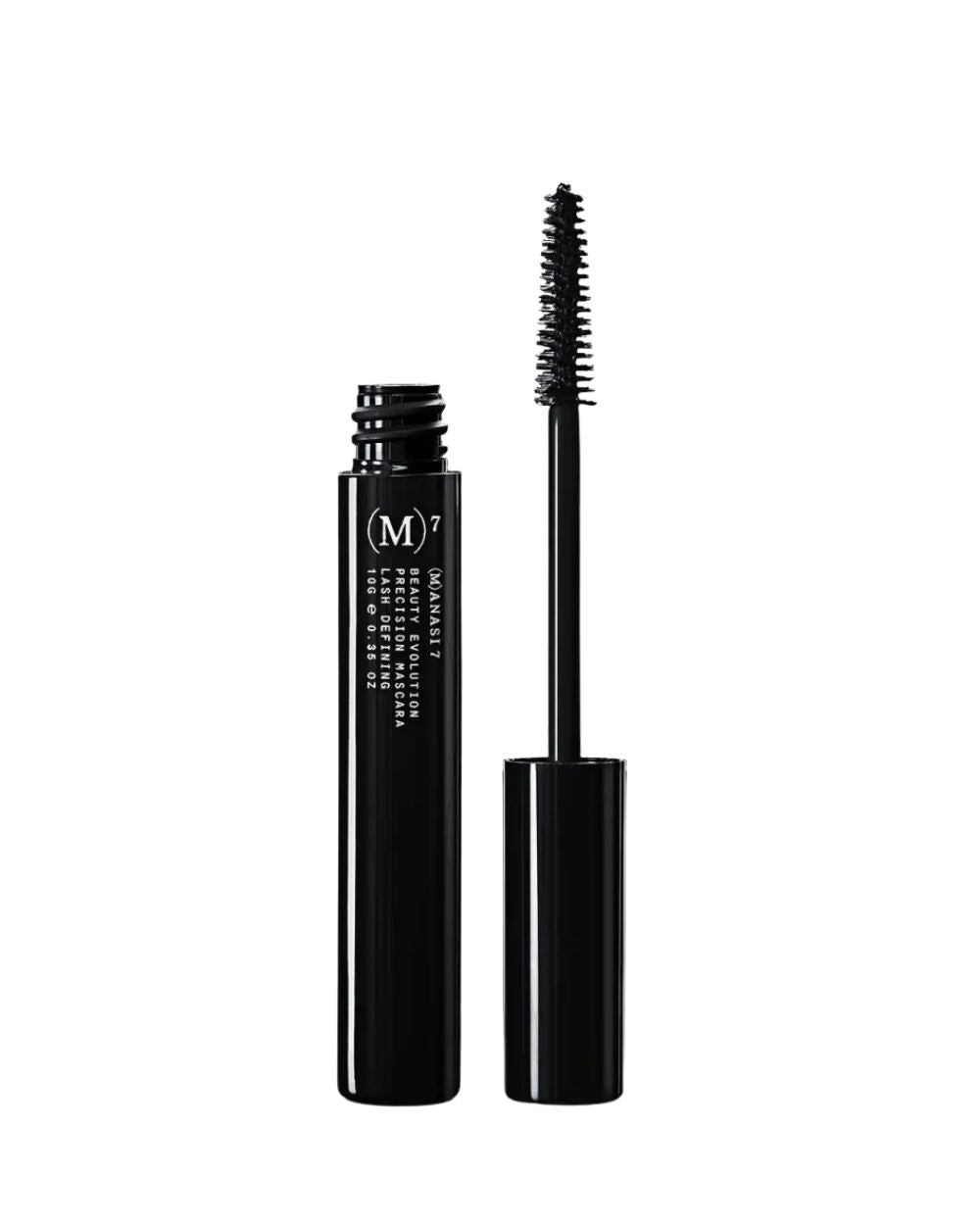 Beauty Evolution Precision Mascara Obsidian – schwarzer Tubus 10g, glänzender Deckel, weißer Hintergrund – Wimpernmakeup