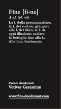 Deodorant Vetiver Geranium Probe